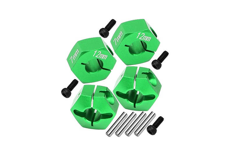 ALUMINUM HEX ADAPTERS 7MM THICK-12PC SET
