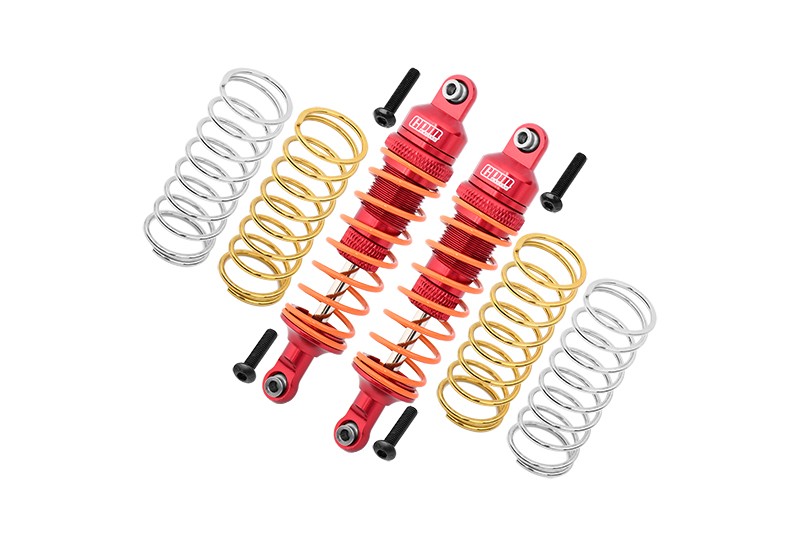 ALUMINUM FRONT ADJUSTABLE SHOCKS 87MM -14PC SET