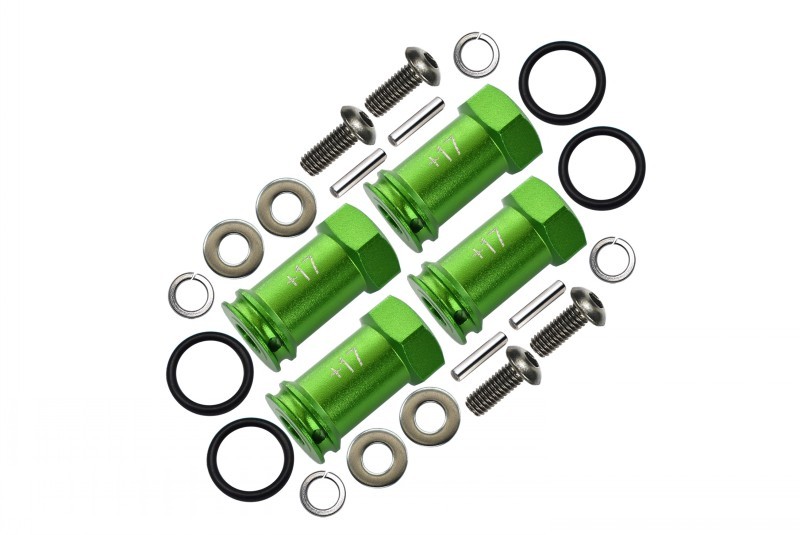 ALLOY HEX ADAPTOR(+17MM)-4PCS SET