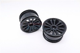 PLASTIC FRONT/REAR FLAT VACUUM RIMS(6 POLES) - 1PR