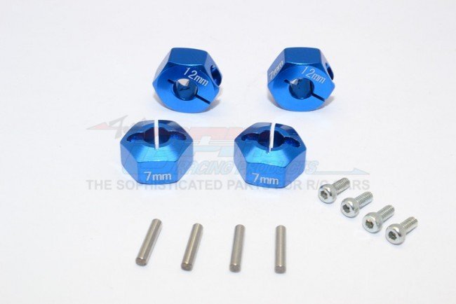 ALUMINUM HEX ADAPTERS 7MM THICK-12PC SET