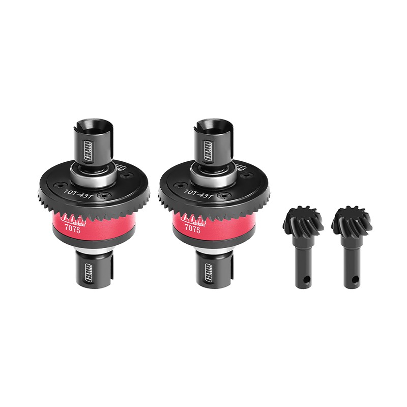 20CrMnTi STEEL + 7075 ALLOY 10/43T FRONT & REAR COMPLETE DIFFERENTIAL