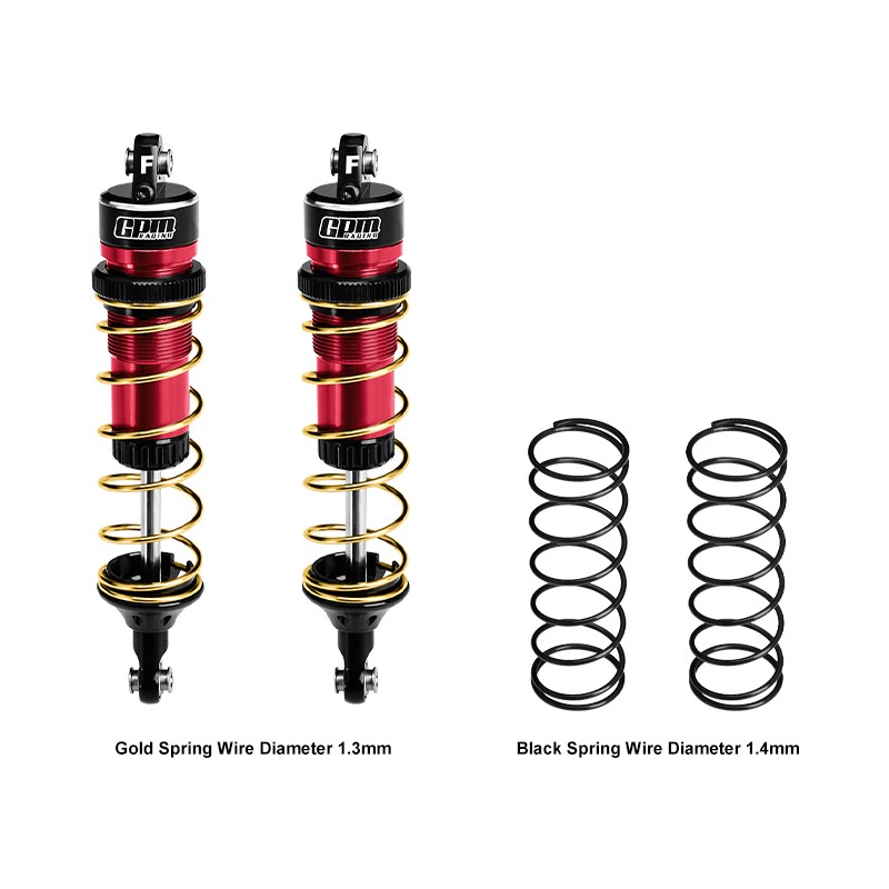 6061-T6 ALLOY FRONT ADJUSTABLE SPRING SHOCK 104MM